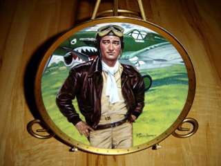 John Wayne SYMBOL OF AMERICAS FIGHTER PILOTS Franklin Mint Duke Plate 