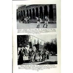   c1920 EGYPTIANS CAIRENE BROUGHAM CAMEL CARRIAGE DONKEY