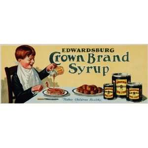   Crown Brand Corn Syrup   Original Lithograph