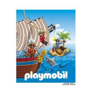  Belltex   Playmobil couverture polaire Pirates 130 x 160 