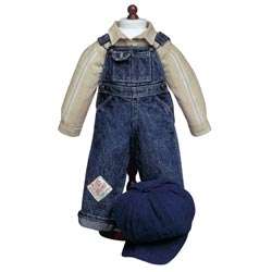 AMERICAN GIRL KIT OVERALLS OUTFIT+ BOOTS NIB RETIRED  