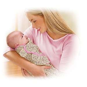 Summer Cotton Swaddle Me Swaddling SMALL Leopard Pink  