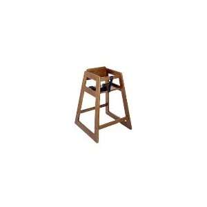   in Stackable Economy Wooden High Chair, Dark Finish