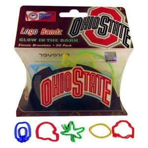   Ohio State Buckeyes Glow Football Logo Bandz Silly Band Toys & Games