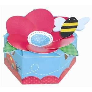  Garden, Bee and Lady Bug Favor Boxes   Pack of 6 