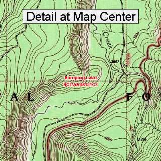  USGS Topographic Quadrangle Map   Bumping Lake, Washington 
