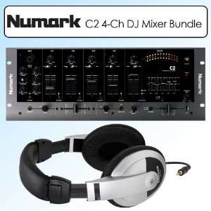  Numark C2 4 channel Rack Professional DJ Mixer Outfit 