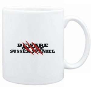    Mug White  BEWARE OF THE Sussex Spaniel  Dogs