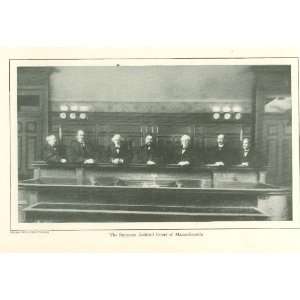    1907 Print Members of Massachusetts Supreme Court 