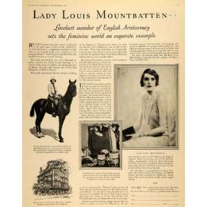   Co Cream Lady Louis Mountbatten   Original Print Ad