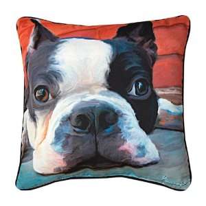  Moxley Boston Terrier Paws & Whiskers 18in Decorative 