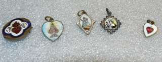 081)FINE LOT OF 6 RING WITH PORCELAIN MEDALS + 4 PORCELAIN MEDAL AND 1 