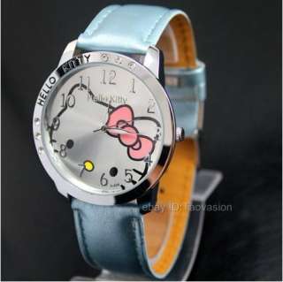   hellokitty leather band wrist watch for unisex photos for the details