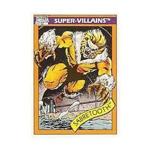   1990 Impel Marvel Comics #57 Sabretooth Trading Card Toys & Games