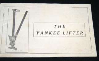 BROWN SPECIALTY YANKEE LIFTER JACK TOOL CATALOG 1910  