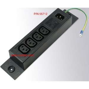  Cordtec Power Strip 250 Volt IEC C14 Inlet to (4) C13 