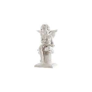  CHERUB W/BIRD ON COLUMN 