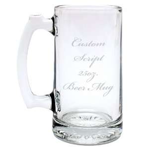  Script 25oz. Beer Mug