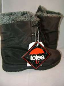   00 Totes Womens Waterproof Cold Weather Booties black size 6 M  