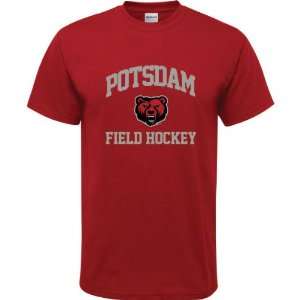  SUNY Potsdam Bears Cardinal Red Youth Field Hockey Arch T 