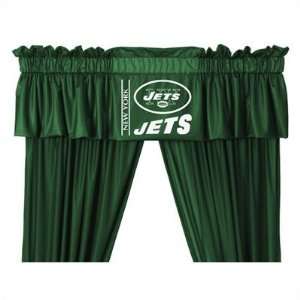  Sports Coverage NFLJetsDV New York Jets Drapes and Valance 