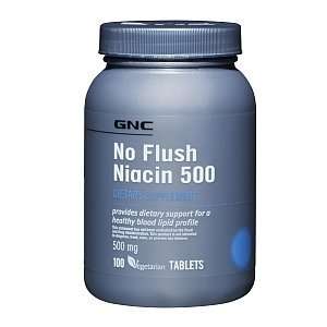  GNC No Flush Niacin 500, 100 Tablets Health & Personal 