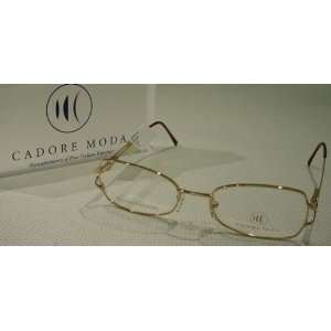  NEW Cadore Moda Brillare Gold Eyeglass Frame W Case 