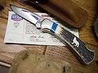 Buck Knives Wilde Bill Cody Elk Stag Turquoise 112 Ranger Knife Wolf 