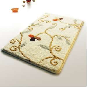 Naomi   [Beige Vine] Luxury Home Rugs (19.7 by 31.5 inches 