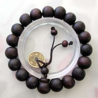 Wood Beads Tibet Buddhist Prayer Bracelet Mala  