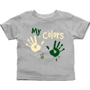 Cal Poly Mustangs Toddler My Colors T Shirt   Ash Sports 