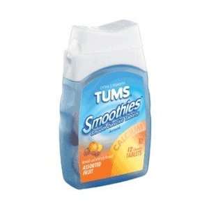  Tums Smoothies Antacid And Calcium Supplement, Assorted 