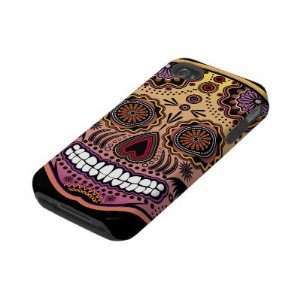 sugar skull Tough Iphone 4 Cover