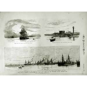  1882 WAR EGYPT SUEZ CANAL BRITISH SHIPS PORT SAID