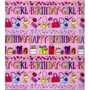  Birthday Girl Gift Wrapping Paper 24 X 6 Everything 