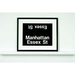  Manhattan/Essex St. NYC Subway Sign