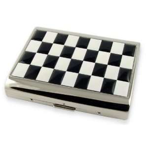  Art Deco Checker Board Mosaic Cigarette Case Health 