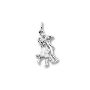  Dancers Charm in White Gold Jewelry