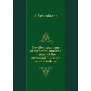  Novellos catalogue of orchestral music a manual of the 