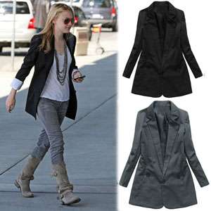 Women Outwear Slim Coat Long Sleeve Suit Blazer Jacket  