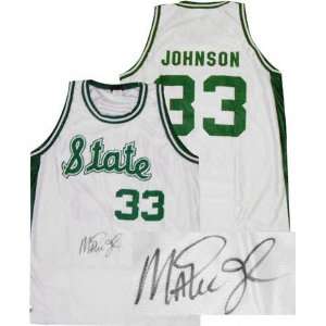  Magic Johnson Michigan State Spartans Autographed Wilson 