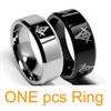 Mens Masonic Mason Titanium Ring Wedding Band Size 3 18  
