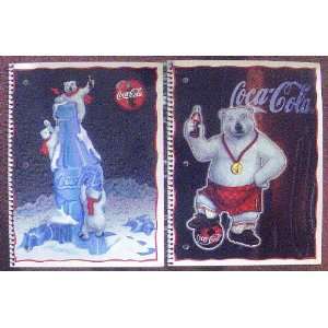  Coca Cola 3 hole collectible notebooks set of 2 