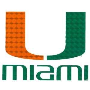  Miami Hurricanes Split U Logo Reflective Decal Sports 
