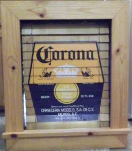   CORONA Window to Paradise Wood Framed Electric Sign w/Shutters  