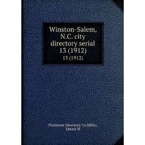  Winston Salem, N.C. city directory serial. 13 (1912 