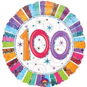  100th Birthday balloon   Prismatic Radiant 100th Birthday 