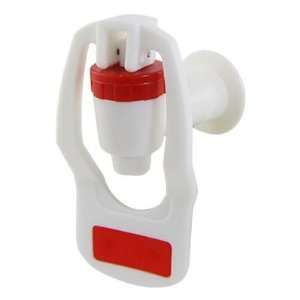   Replacement Push Type White Red Plastic Tap Faucet for Water Dispenser