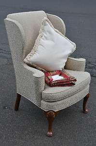 Baker Queen Anne Wing Chair  