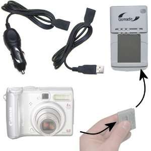  Portable External Battery Charging Kit for the Canon PowerShot A540 
